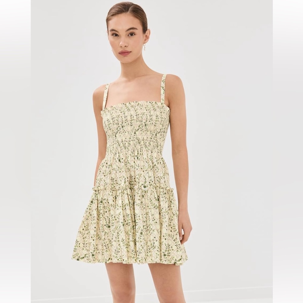 Hill house nap dress Serafina in butter yellow size small